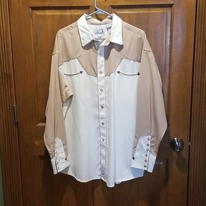 Retro Western Long Sleeve Snap Shirt